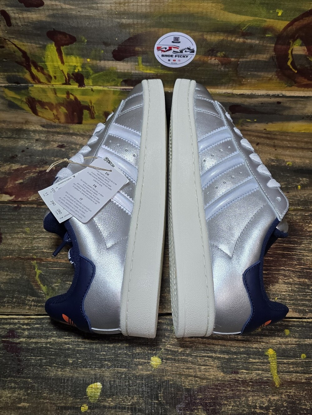adidas Originals Campus 00s Houston Space Silver Metallic KJ3830‎ Men's Size 11 - Picture 5 of 9